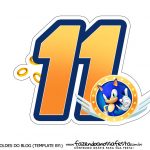 Numeros Sonic para bolo 11