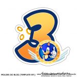 Numeros Sonic para bolo 3