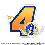 Numeros Sonic para bolo 4