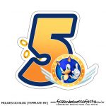 Numeros Sonic para bolo 5