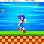 Convite Festa Sonic 2 - Fazendo a Nossa Festa