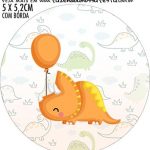 Adesivo para garrafinha Kit Festa Dinossauro Baby