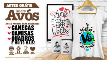 Artes para Dia dos Avós – Grátis para Personalizar Arte sem Fundo para Dia dos Avos