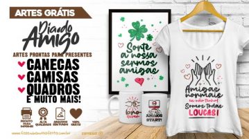 Artes para Dia do Amigo – Grátis para Personalizar Artes para Dia do Amigo