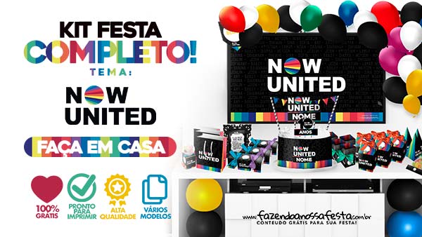 Kit Festa Now United para Imprimir Grátis
