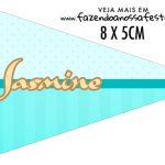 Bandeirinha Sanduiche personalizado Jasmine Cute
