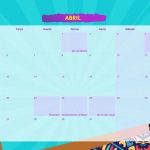 Calendario Mensal 2021 Afro Abril