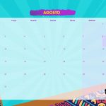 Calendario Mensal 2021 Afro agosto