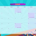 Calendario Mensal 2021 Afro junho