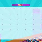 Calendario Mensal 2021 Afro maio