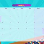 Calendario Mensal 2021 Afro marco