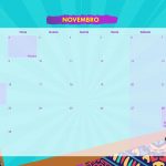 Calendario Mensal 2021 Afro novembro