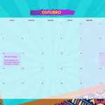 Calendario Mensal 2021 Afro outubro