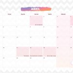 Calendario Mensal 2021 Chuva de amor abril