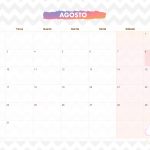 Calendario Mensal 2021 Chuva de amor agosto