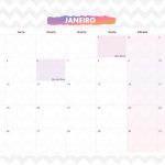 Calendario Mensal 2021 Chuva de amor janeiro