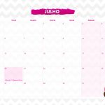 Calendario Mensal 2021 Coruja julho