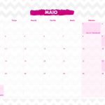 Calendario Mensal 2021 Coruja maio
