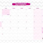 Calendario Mensal 2021 Coruja novembro