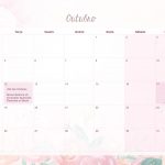 Calendario Mensal 2021 Corujinha outubro