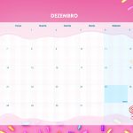 Calendario Mensal 2021 Cupcake Dezembro