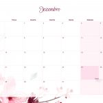 Calendario Mensal 2021 Floral Dezembro
