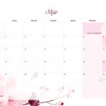 Calendario Mensal 2021 Floral Maio