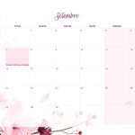 Calendario Mensal 2021 Floral Setembro