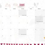 Calendario Mensal 2021 Junho Cachorros