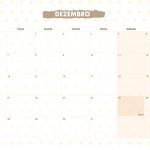 Calendario Mensal 2021 Lhama amarela dezembro