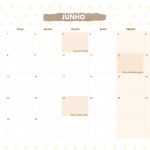 Calendario Mensal 2021 Lhama amarela junho