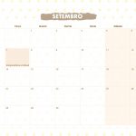 Calendario Mensal 2021 Lhama amarela setembro