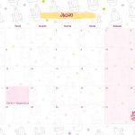 Calendario Mensal 2021 Lhama julho