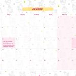 Calendario Mensal 2021 Lhama outubro