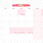 Calendario Mensal 2021 Lhama rosa abril