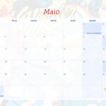 Calendario Mensal 2021 Maio Mulher Maravilha