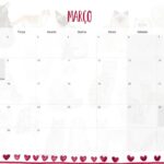 Calendario Mensal 2021 Marco Gatos
