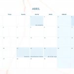 Calendario Mensal 2021 Marmore Abril