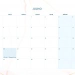 Calendario Mensal 2021 Marmore julho