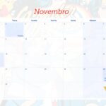 Calendario Mensal 2021 Novembro Mulher Maravilha