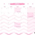Calendario Mensal 2021 Panda Rosa junho