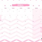 Calendario Mensal 2021 Panda Rosa marco