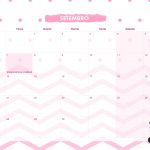 Calendario Mensal 2021 Panda Rosa setembro