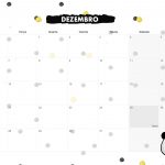 Calendario Mensal 2021 Panda dezembro