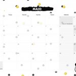 Calendario Mensal 2021 Panda maio
