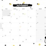 Calendario Mensal 2021 Panda novembro