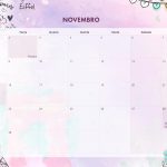 Calendario Mensal 2021 Paris Novembro