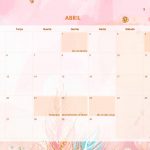 Calendario Mensal 2021 Raposinha abril