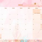 Calendario Mensal 2021 Raposinha maio