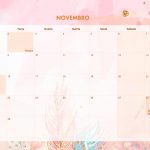 Calendario Mensal 2021 Raposinha novembro